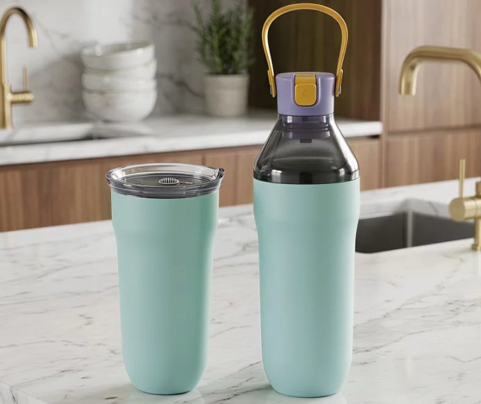 Innovative dual-use thermal bottle offers versatility with spill-proof lids