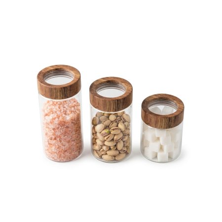 Heat Resistant Multi Use Glass Pots Hold Spices Snacks Fruit Jams