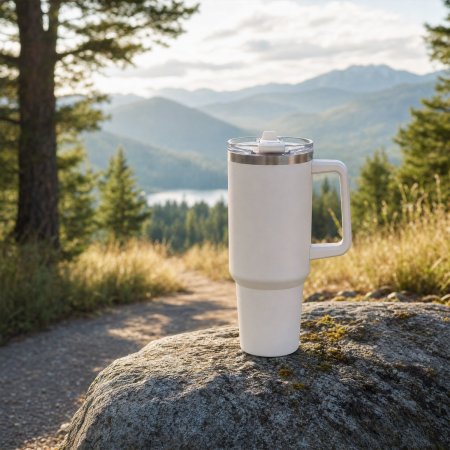 interchangeable dual lid stainless steel tumbler, two optional sip straw handle travel mug, multi-size matte insulated water cup