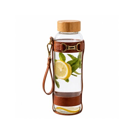 spill-proof-natural-bamboo-lid-leather-holster-glass-infused-water-carrier-for-camping-travel-giftware-wholesale-set