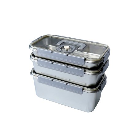 low-food-contact-easy-wash-metal-storage-keeper-large-capacity-airtight-clip-lock-picnic-barbecue-group-dining-food-container-wholesale-set