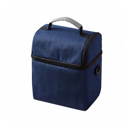 vertical-upright-insulated-lunch-cooler-bag-oxford-cloth-wide-dual-zipper-lid-side-d-rings-for-bento-storage-work-school-picnic-AELGA