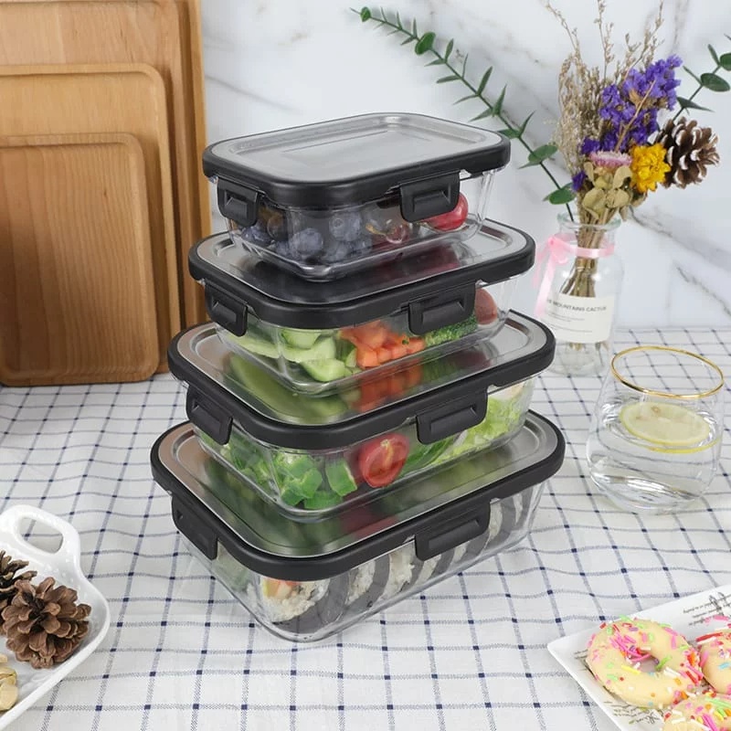 Borosilicate glass lunch boxes are perfect for keeping your food tastes
